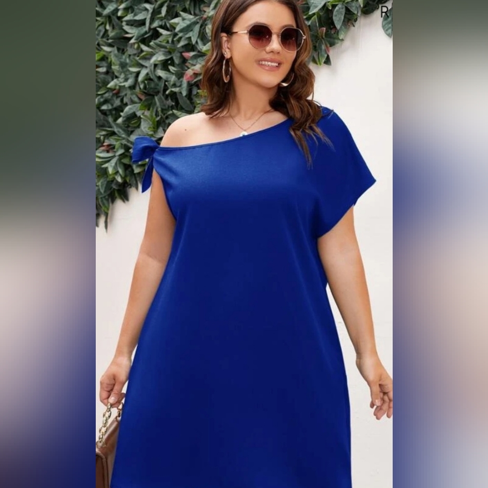 Blue Asymmetrical Dress